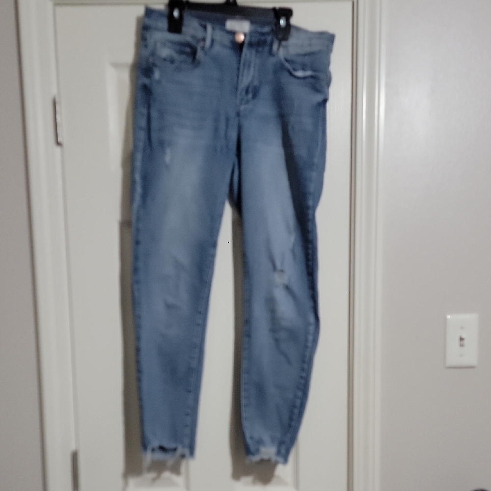 Nicole by Nicole Miller Blue Ankle Cropped Jeans